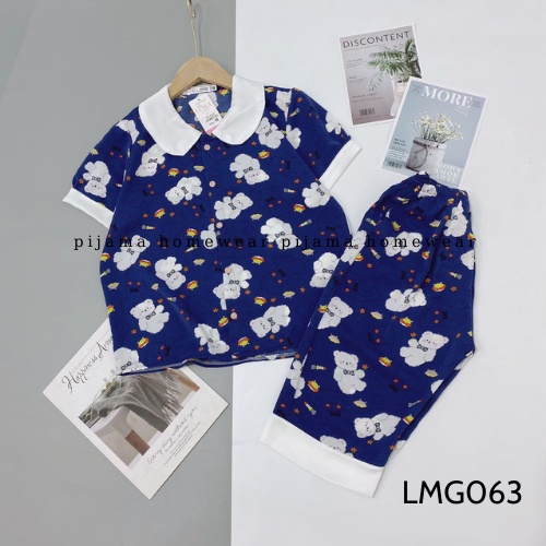 Bộ đồ ngủ pijama lửng với chất lụa mango cao cấp, mềm mịn thoáng mát