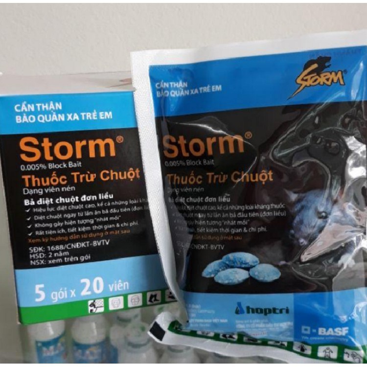 Kẹo chuột Storm gói 20 viên