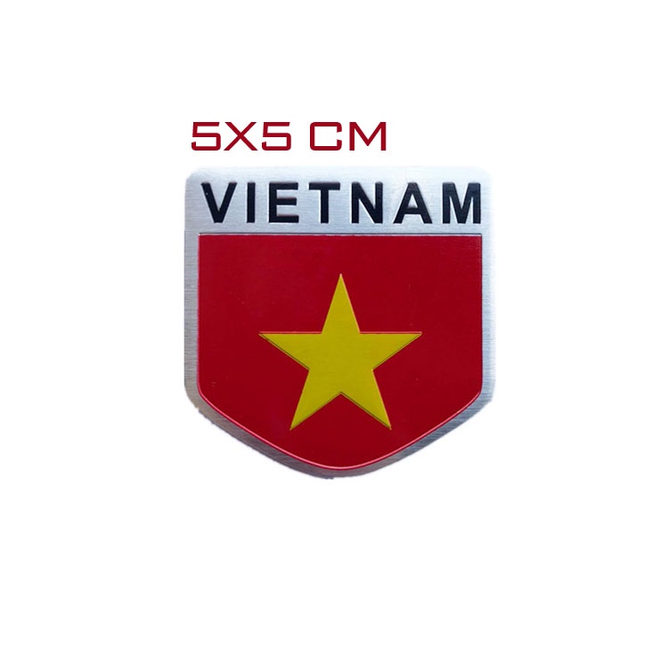 Tem dán phụ kiện xe máy, oto hình lá cờ việt nam phụ kiện không thể thiếu trong việc trang trí cho xế yêu.P57