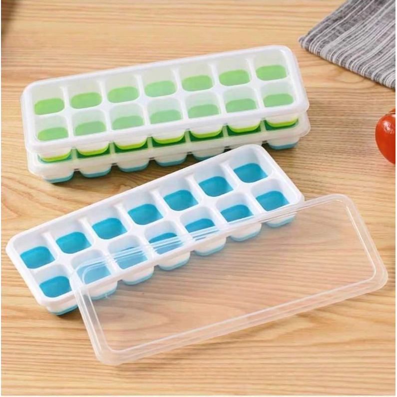 Khay đá silicon, Khuôn làm đá có nắp đậy