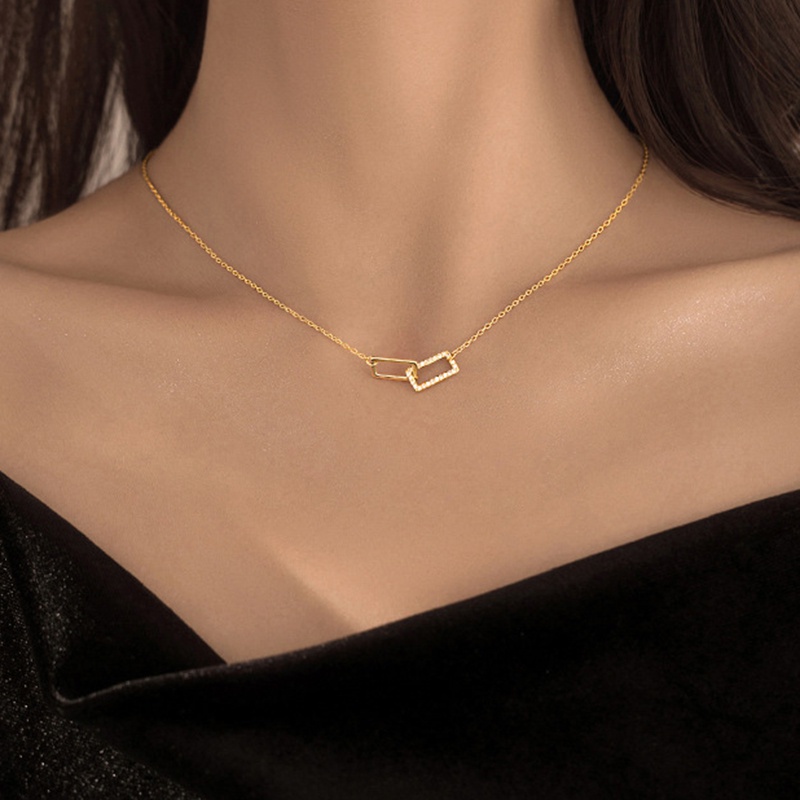 Vòng Cổ Choker 17'' Thời Trang Cho Nữ cổ mặt vuông đơn giản thời trang cho nữ