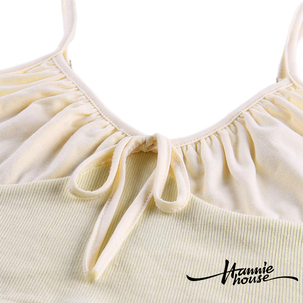 Áo croptop màu vàng gợi cảm thời trang mùa hè dành cho bạn nữ