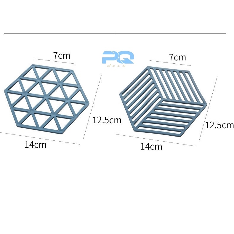 Miếng lót nồi cốc ly cách nhiệt silicon họa tiết dễ thương LN03