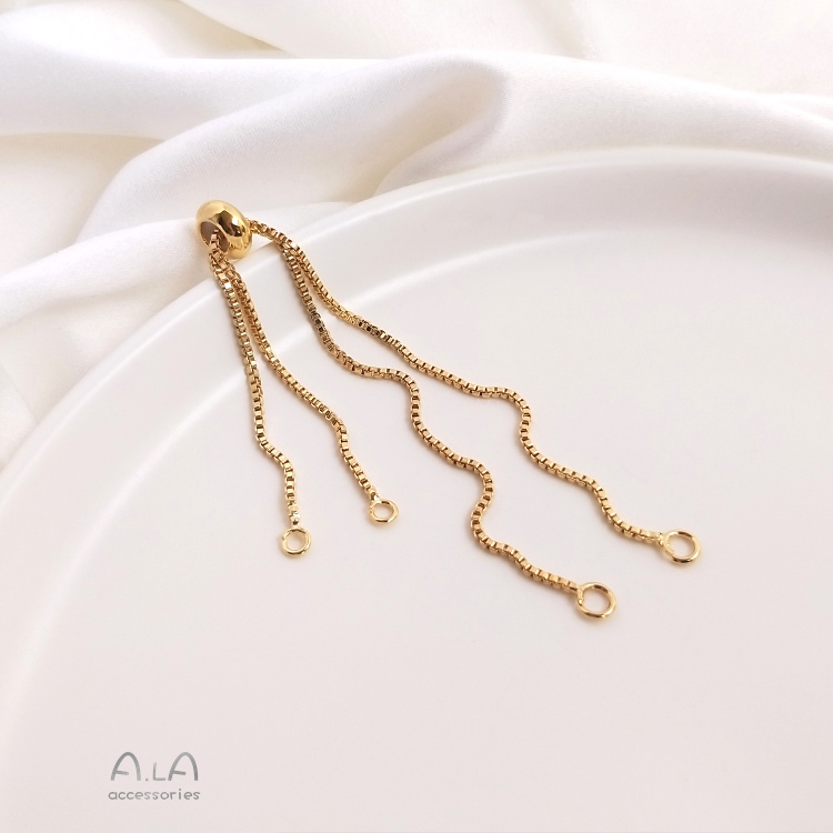 Chuỗi Hạt silicone Đeo Tay Nối Dài Màu Vàng 18K 14K