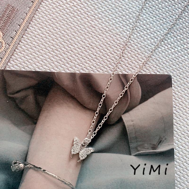 Vòng cổ Mặt Hình Bươm Bướm Nhiều Lớp Sang Trọng Cho Nữ