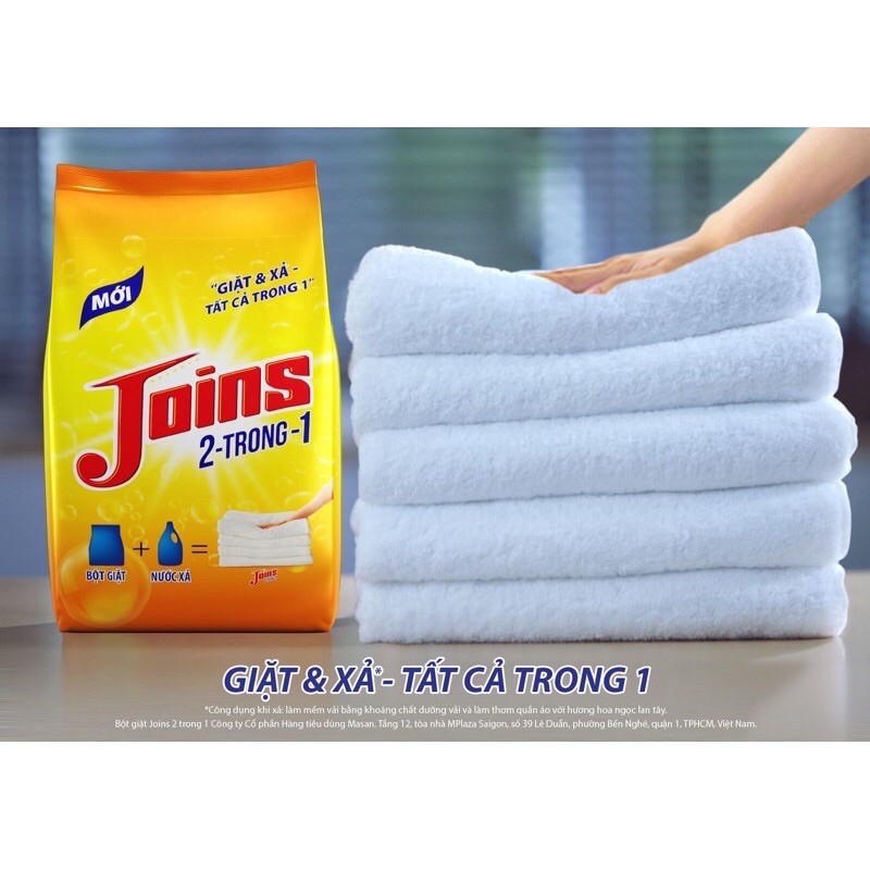 Bột giặc Joins 2 trong 1 bịch 3kg
