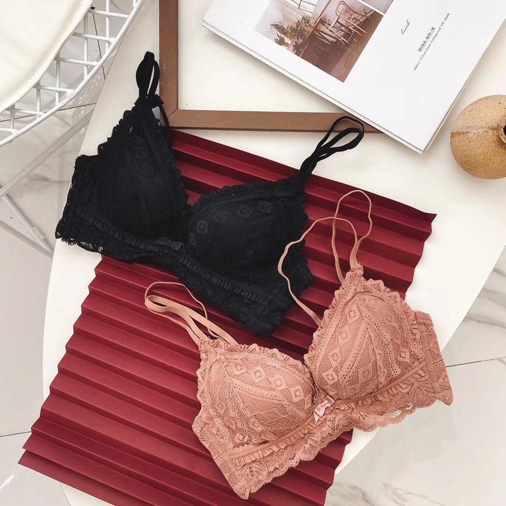 Áo lót ren nâng ngực cao cấp Hoàng Oanh áo chip nữ không gọng mút dày nâng ngực - Áo 115hd