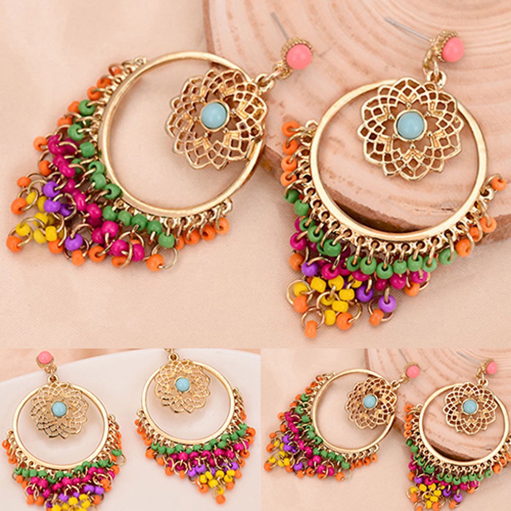 Khuyên tai nữ trang dáng dài tạo hình độc đáo