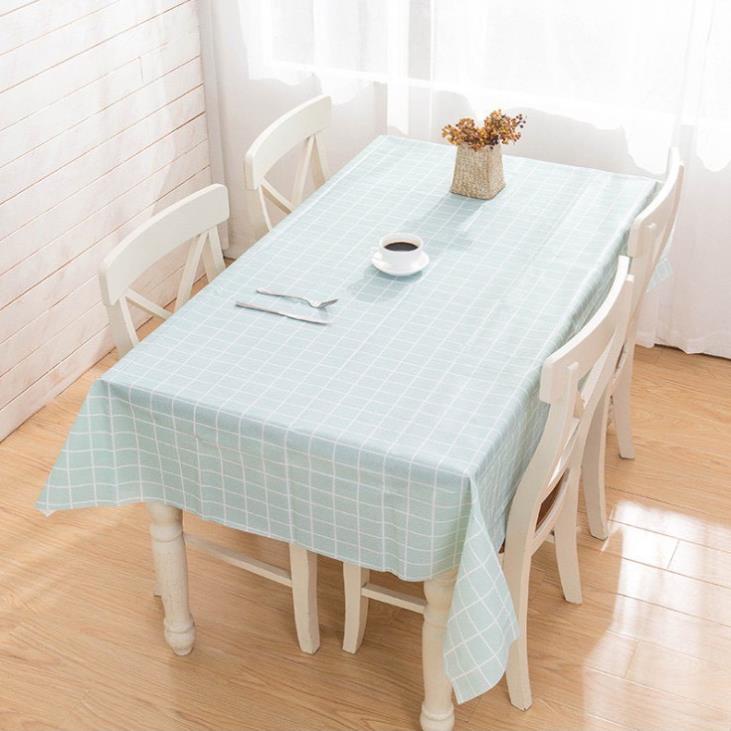 Khăn Trải Bàn Caro PVC không thấm nước khăn làm phông nền chụp ảnh Bàn Ăn Tiện Lợi MS88038
