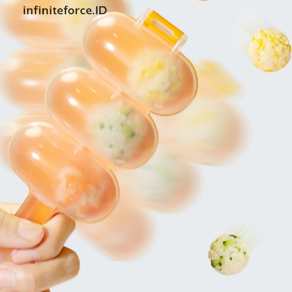 Set 2 Khuôn Làm Cơm Nắm / Sushi / Cơm Nắm Hình Dáng Dễ Thương Cho Bé DIY