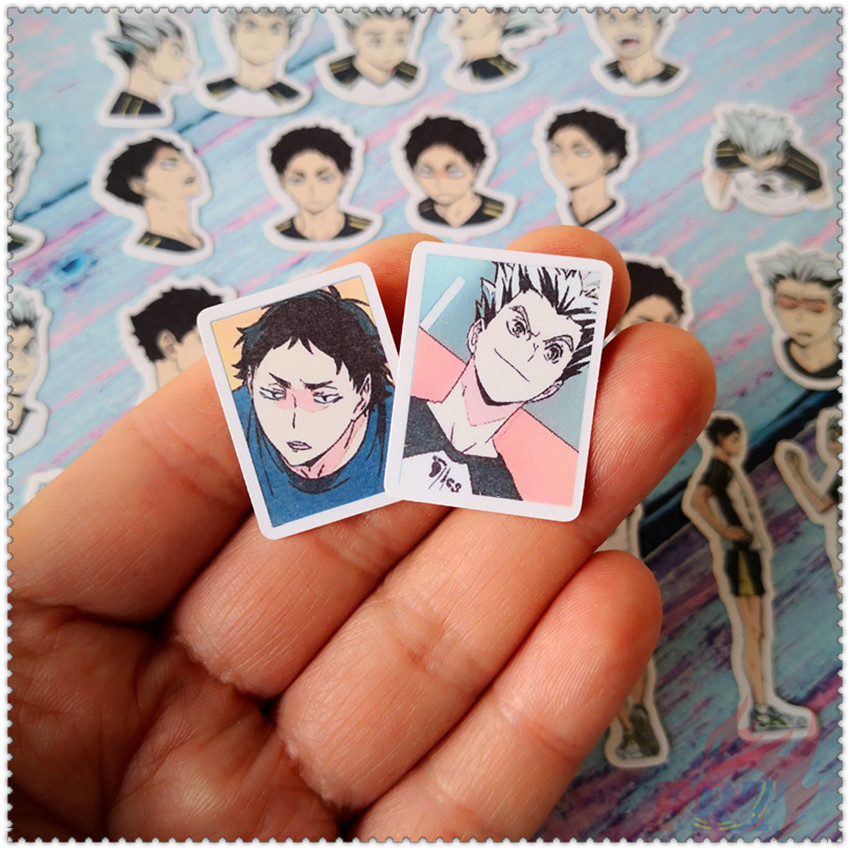 Set 39 Nhãn Dán Trang Trí Sổ Tay Q-2 Phong Cách Kotaru Bokuto &amp; Akashi Kiji Độc Đáo