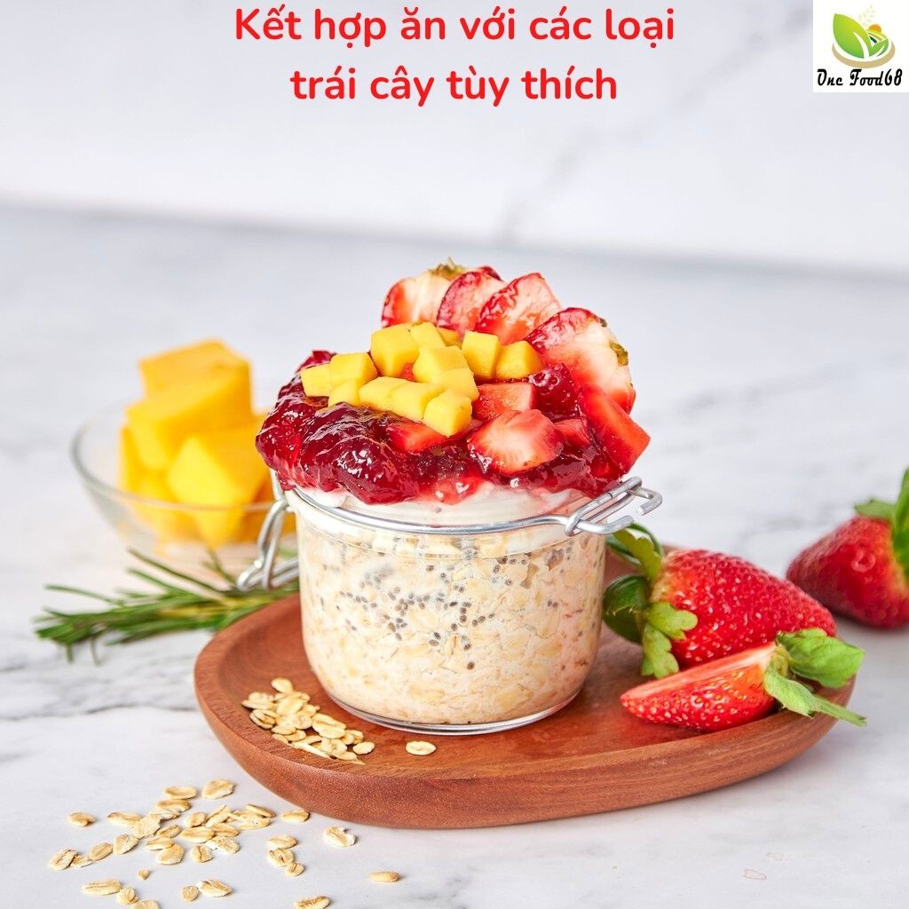 YẾN MẠCH Ăn Kiêng Cán Dẹt, cán mỏng  Nguyên Chất - Yến Mạch Giảm Cân - Ăn Dặm Cho Bé- Alokids TB