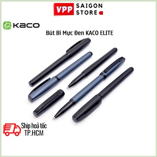 Bút bi mực đen kaco elite vỏ nhôm cao cấp chính hãng - ngòi 0.5mm