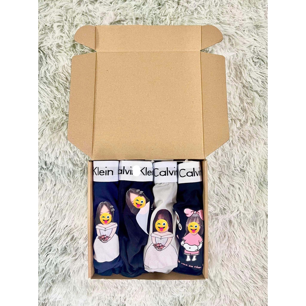 Quần lót nam in hình người yêu,quần lót nam in hình chibi theo yêu cầu