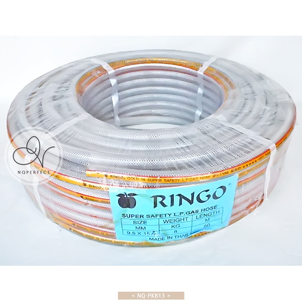Dây dẫn gas 5 sao RINGO Viet Thai Loi Plastic Hose ϕ9.5mm - Made in Thailand  (Super safety L.P Gas hose)