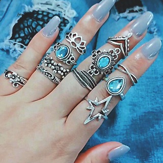 💍 Set nhẫn Boho 11 chiếc 💍