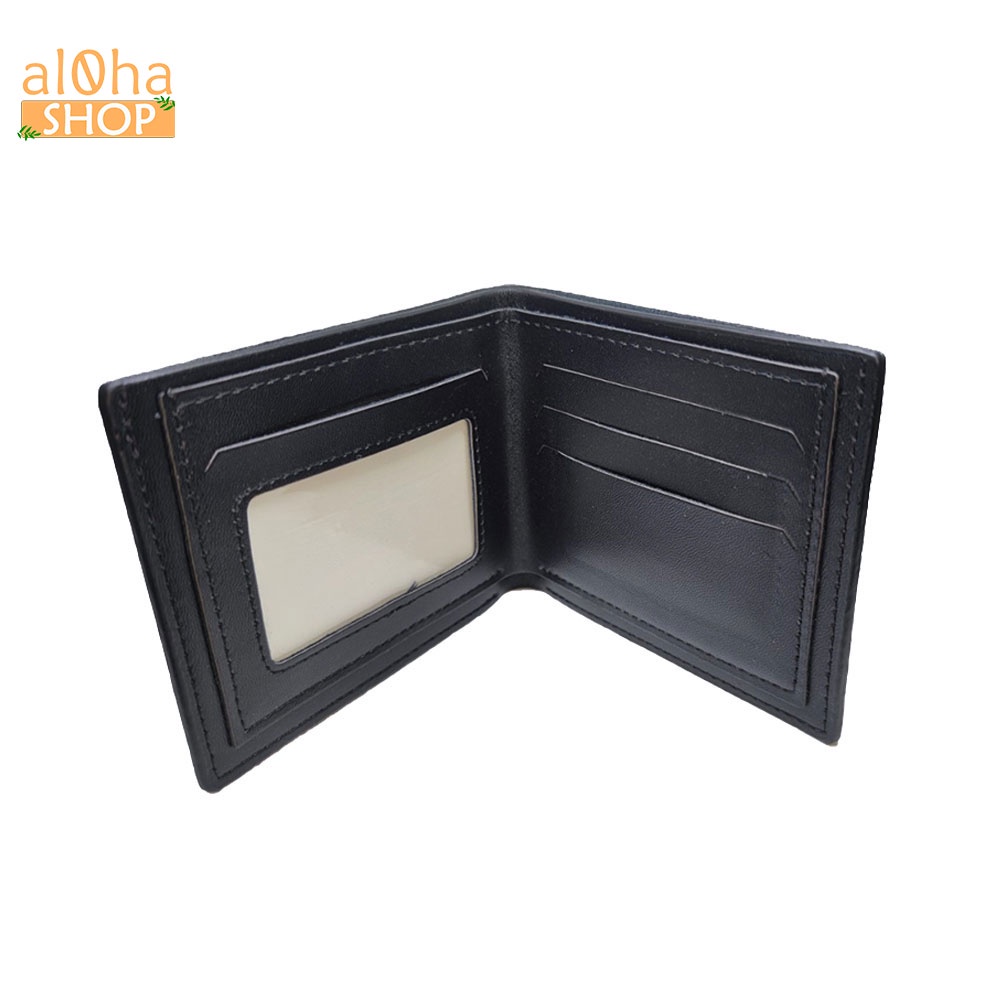 Bóp ví da nam cầm tay dáng ngang nhiều ngăn đựng thẻ - al0ha Shop