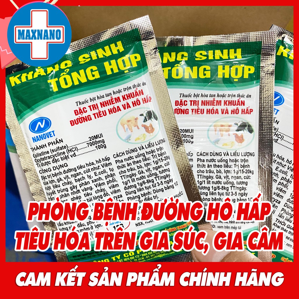 Gói 50g Phòng bệnh tổng hợp cho chim cảnh, gà đá