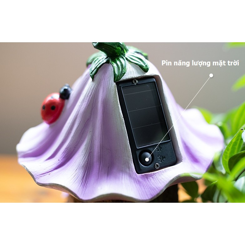 Mẫu đèn ngủ sử dụng năng lượng mặt trời thích hợp trang trí bàn làm việc, ban công, DIY