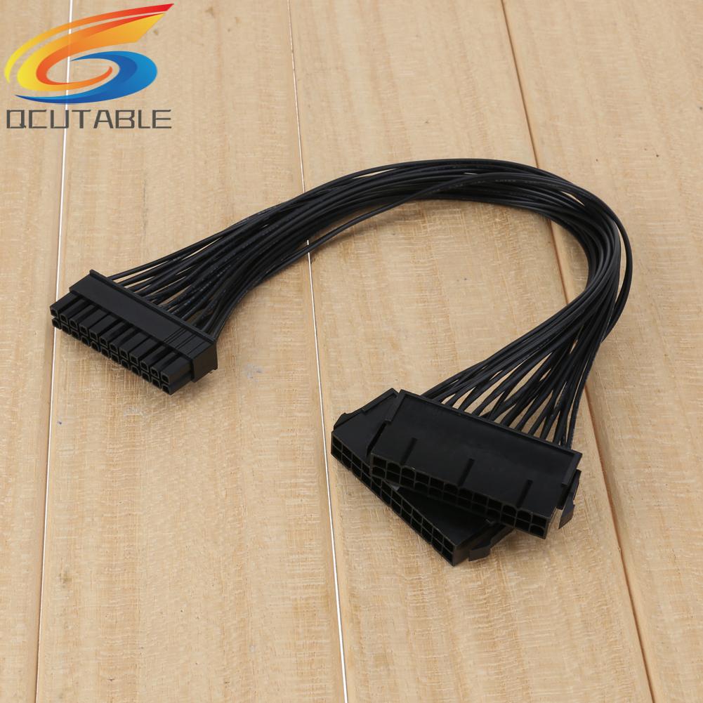 Dây Cáp Nối Nguồn 24Pin ATX Dual PSU Dành Cho PC Mining