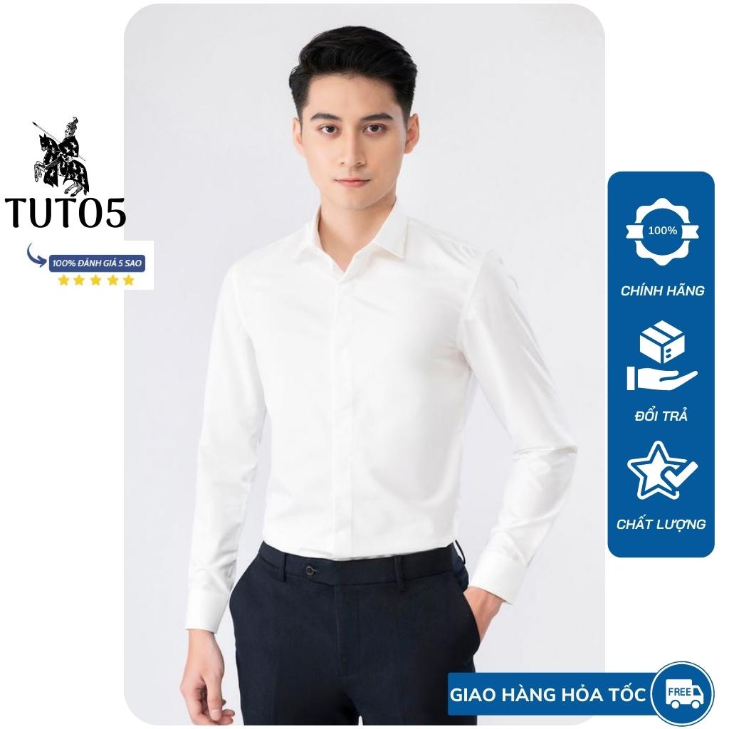 Áo sơ mi trắng nam TUTO5, sơ mi công sở Oxford tay dài đẹp kiểu dáng Hàn quốc trẻ trung cotton chống nhăn cao cấp SMT01