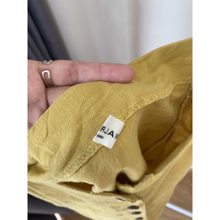 Váy linen trơn dáng suông Hàn quốc second hand