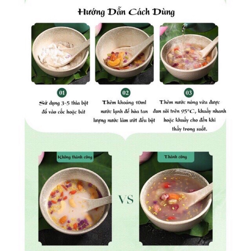 Bột Củ Sen Mix Hạt Dinh Dưỡng, Giảm Cân, Ăn Kiêng, Dưỡng Nhan hiệu Meizoushike