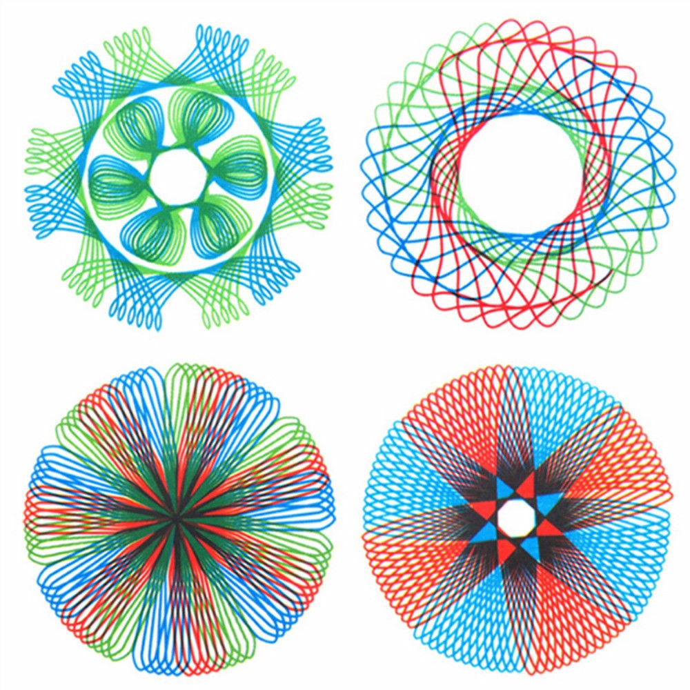 Bộ 27 thước spirograph hỗ trợ vẽ sáng tạo độc đáo cho trẻ