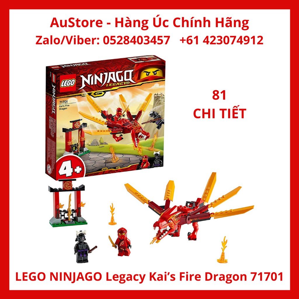 71701 - Rồng lửa của Kai  81 Chi Tiết