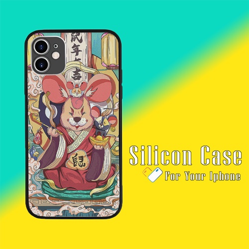 Ốp Lưng Thỏ Tai To Thần Tài Cho Iphone 6 7 8 Plus 11 12 13 Mini Pro Max X Xr MYS20220184