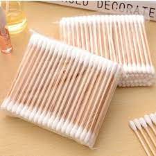 LẺ 1 gói bông tăm gỗ 100 cái