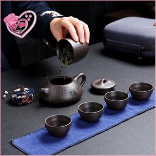 Bộ bình trà có túi đựng đi du lịch