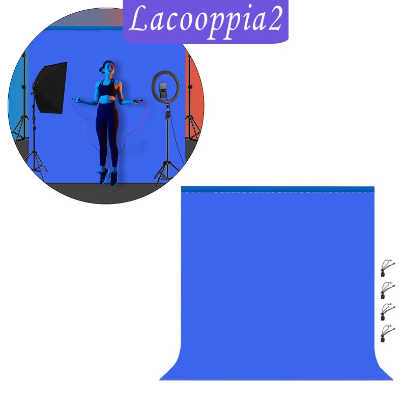 [LACOOPPIA2] Dualsided Matte Cloth Photography Solid Color Backdrop Background for Photoshoot Photo Studio Televison High Density Screen Recording Dustproof