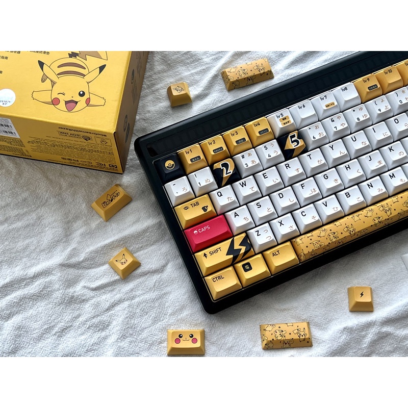 Bộ Phím Rời PBT Hình Pokemon Pikachu Cho Bàn Phím Cơ