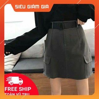 Chân Váy BASIC SKIRT kèm belt (Ảnh thật)