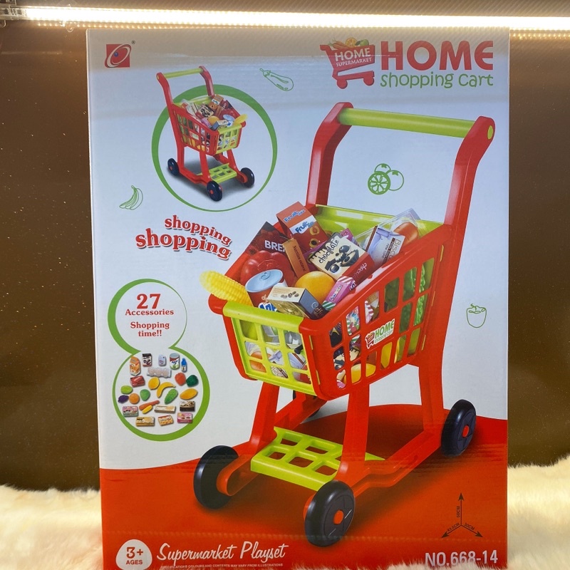 Đồ Chơi Xe Đẩy Siêu Thị Cao Cấp Dành Cho Bé ( 27 Chi Tiết)