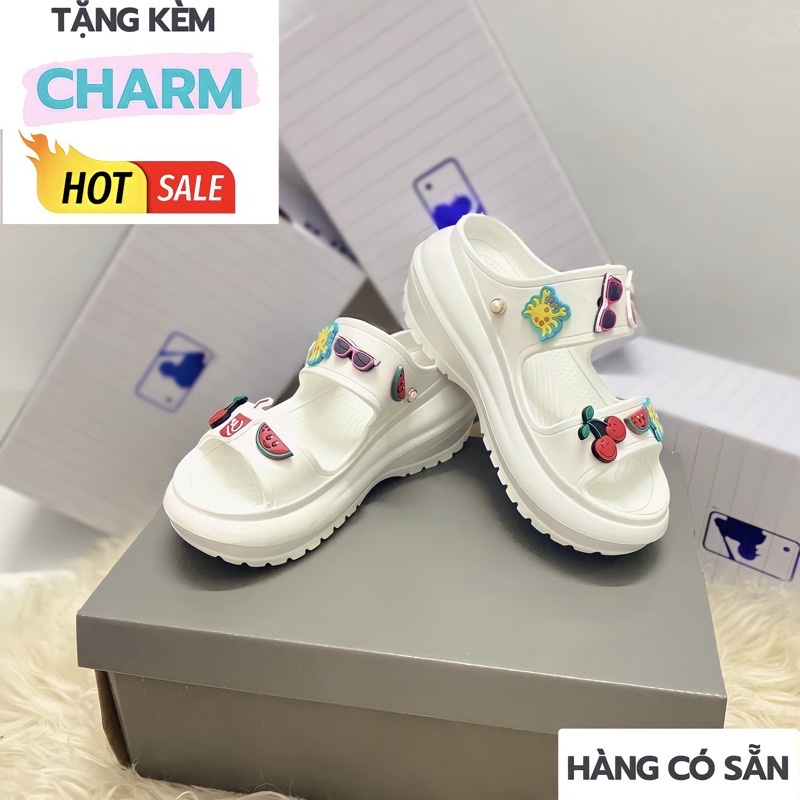 Dép Cross Classic nữ, kiểu dáng 2 quai đế cao 2022