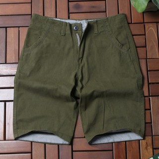 Quần short kaki nam xanh rêu GN182 Gấu Nâu