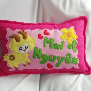Cặp gối nằm handmade mèo và dê