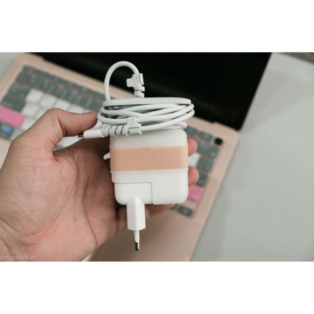Combo ốp sạc macbook, nút chống gãy dây sạc, đầu cuốn dây siêu bền