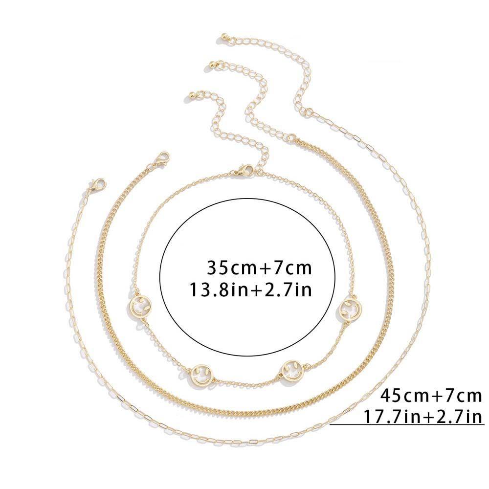 Vòng Cổ Choker Mặt Cười Hình Học Rỗng Phong Cách Hip Hop Punk Hàn Quốc Làm Quà Tặng Cho Bạn Bè