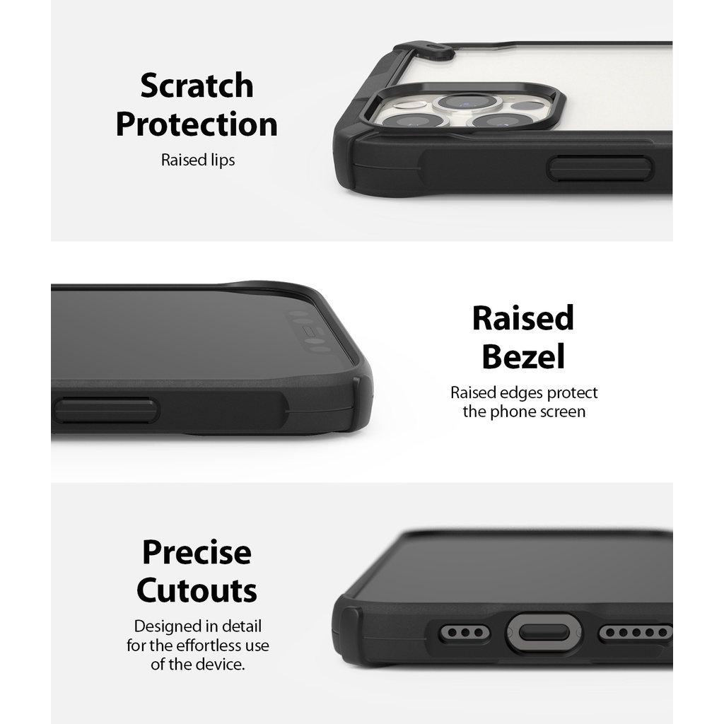 Ốp điện thoại Ringke Fusion-X trong suốt chống sốc compatible for iPhone 12 mini 12 12 Pro 12 Pro Max