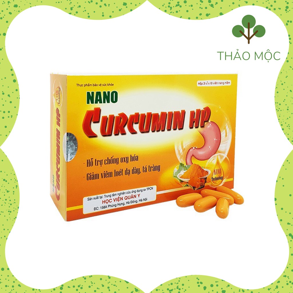 [ CHÍNH HÃNG ] Nano Curcumin Hp - Học Viện Quân Y- Ức Chế Vi Khuẩn HP | BigBuy360 - bigbuy360.vn