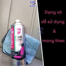 Combo 02 Chai xịt bọt Flamingo F002 vệ sinh da làm sạch ghế da , nội thất ô tô - Làm sạch ghế da, nỉ, taplo