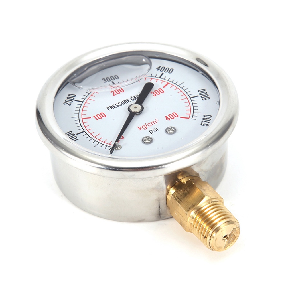 Đồng hồ đo áp suất nhiên liệu thủy lực 2.2" 0-5000 Psi