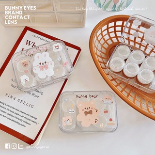 Khay Gương Mẫu 3 Đôi Cute - Kèm Dụng Cụ Đeo Lens
