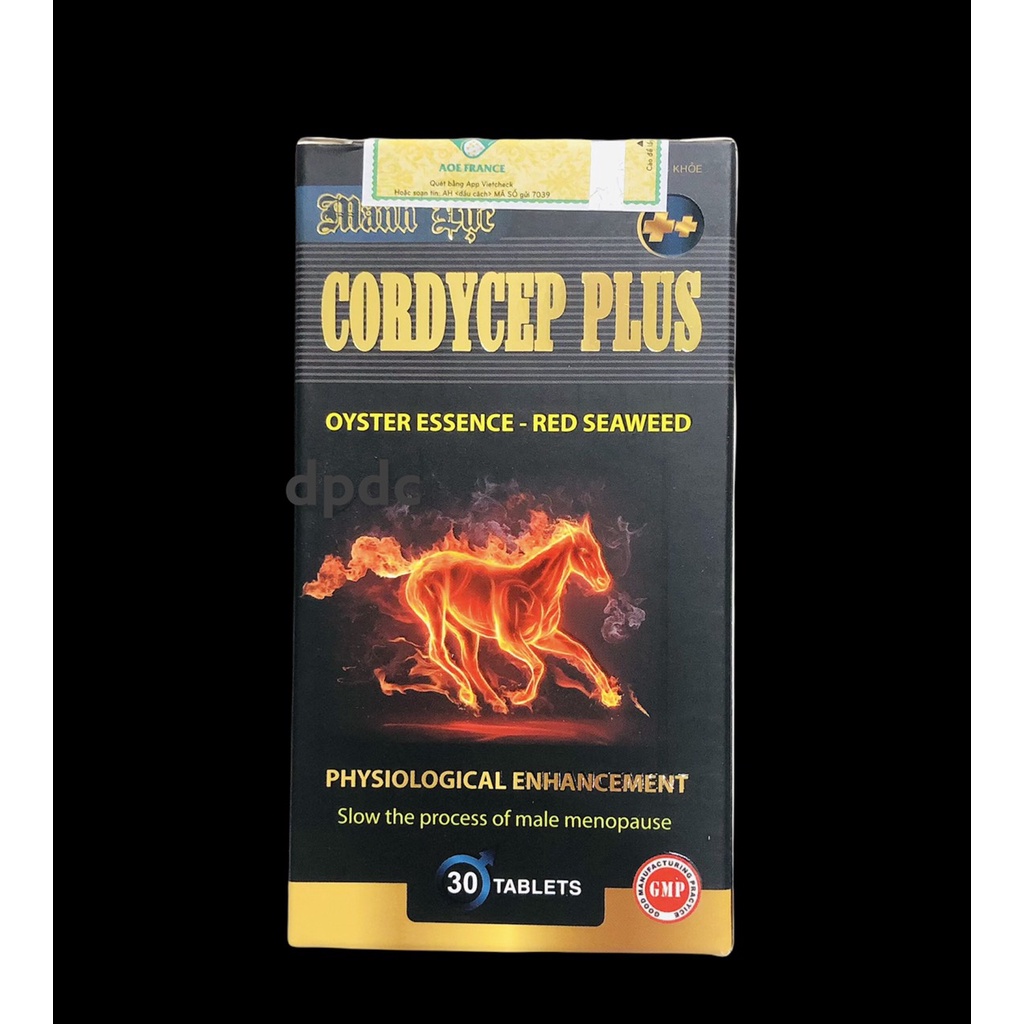 Mãnh lực Cordycep Plus tăng cường sinh lý nam, bổ thận tráng dương - 30 viên