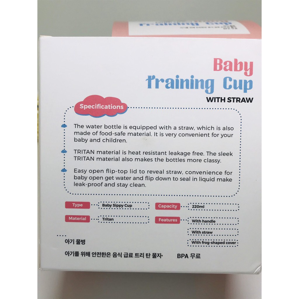 BÌNH NƯỚC TRITAN MÈO 220ML