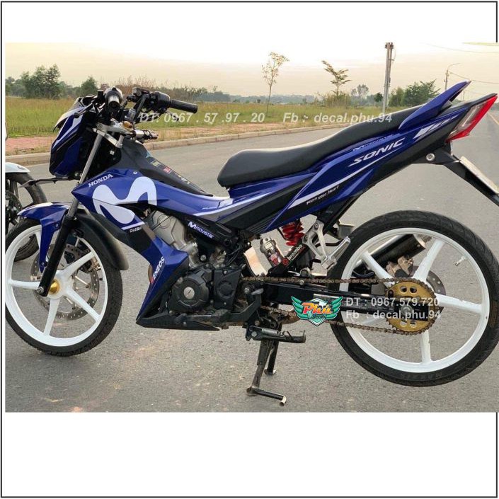 Tem Sonic Movistar Xanh trắng Rời (V)