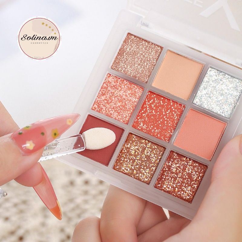 [Bán Buôn Sỉ] Bảng Phấn Mắt Nhũ Lì 9 Ô Vuông Lameila Baby BB1 P52 Dikalu | BigBuy360 - bigbuy360.vn